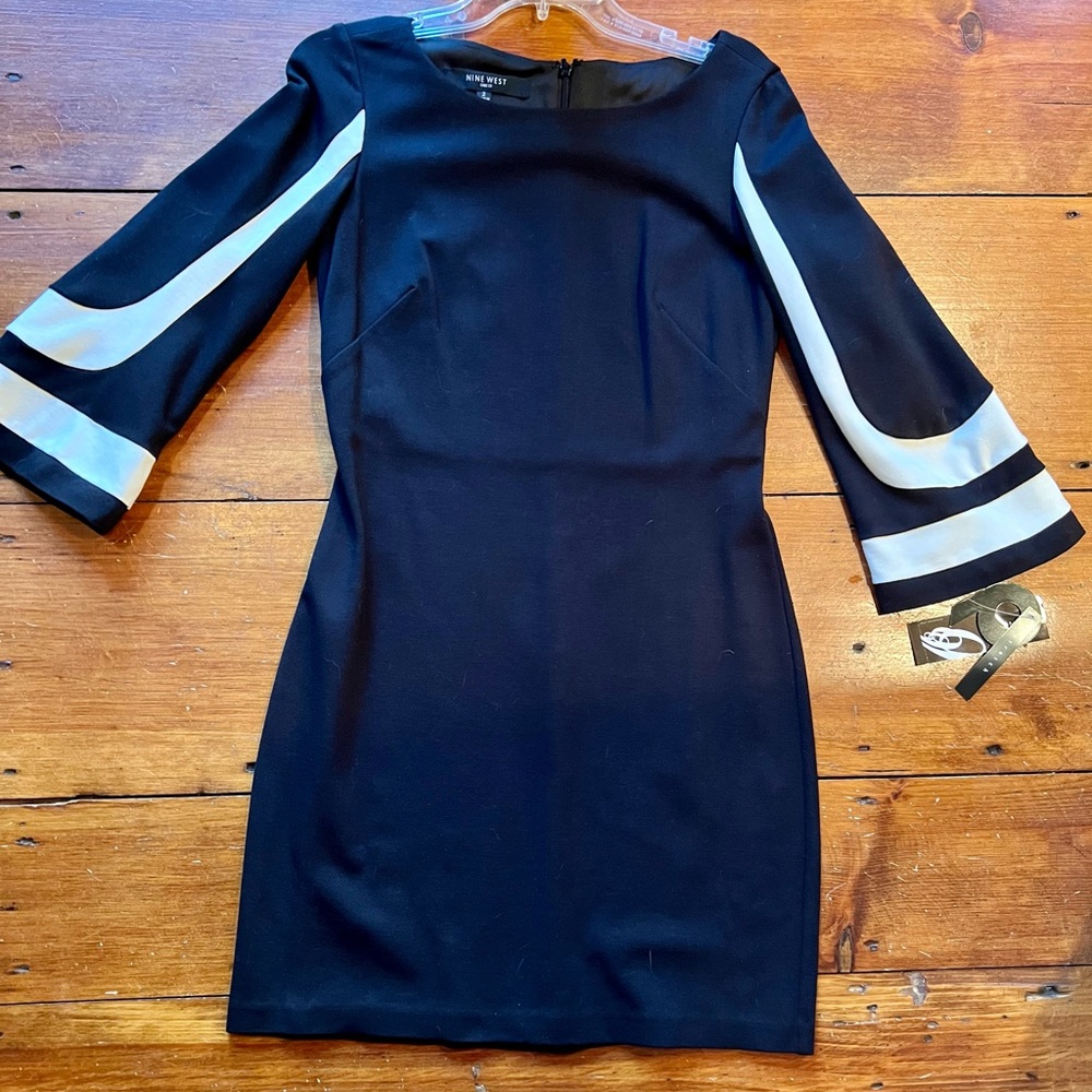 Mod style dress with bell sleeves